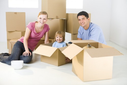 Removal team helping with a house move in Seven Sisters