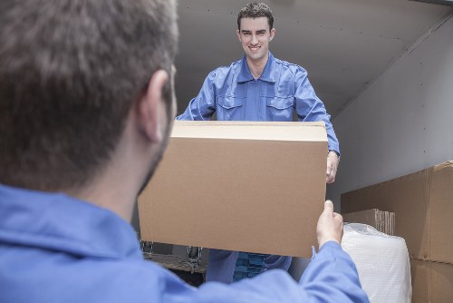 Removal van parked for a residential move in Seven Sisters
