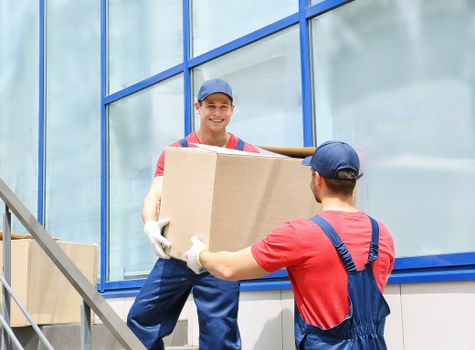 Moving van ready for a residential move in Seven Sisters
