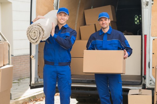Local packing team handling a move in North London