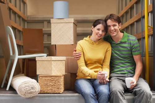 Local team collecting furniture from a North London flat in Seven Sisters